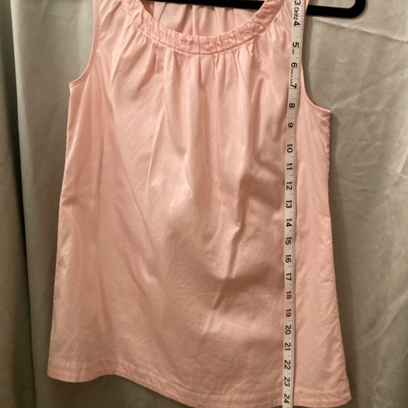 Ann Taylor Pink Ruched Collar Neck Sleeveless Top Blouse Size Small VGUC - Picture 8 of 8